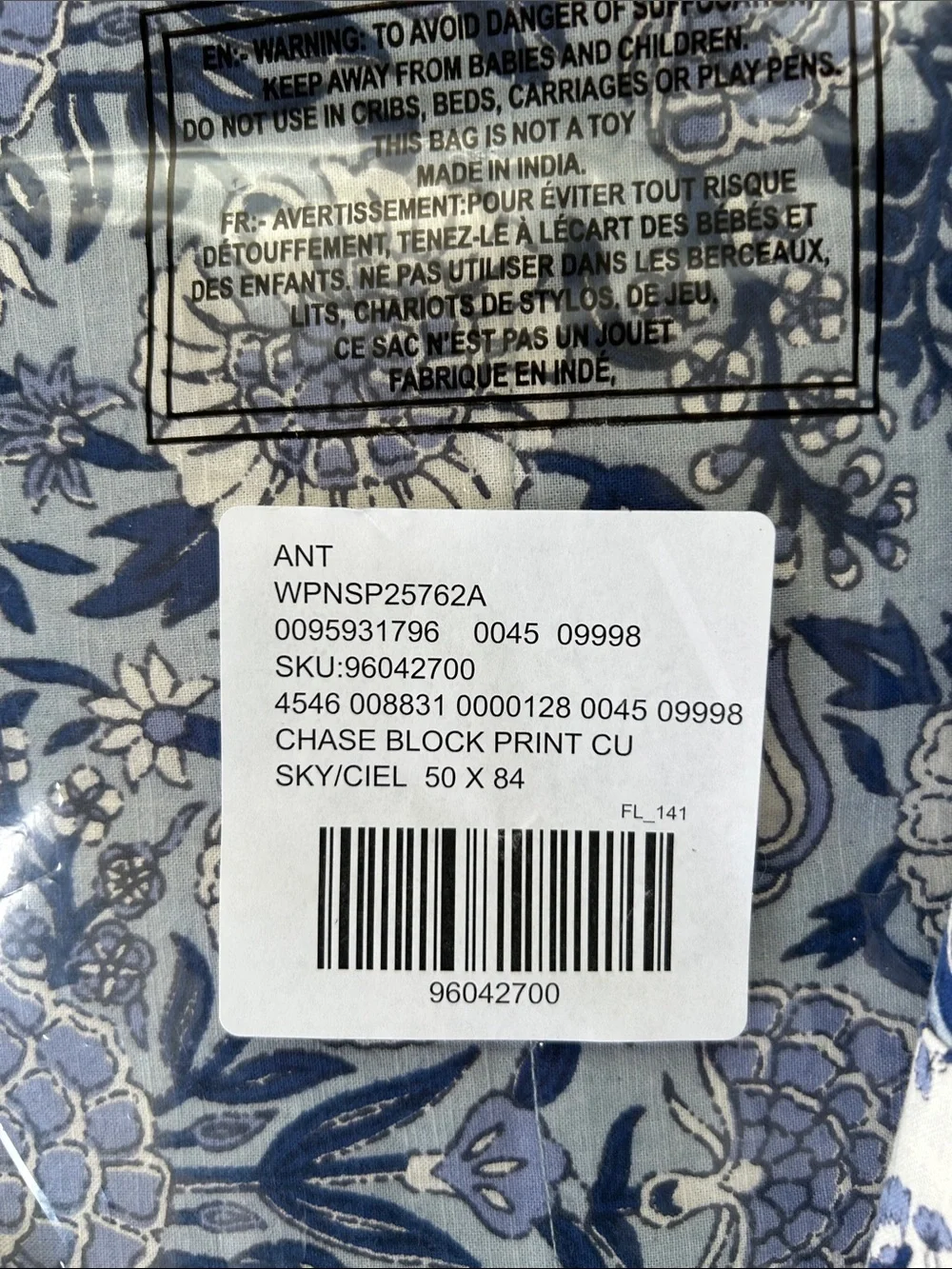 Anthropologie listing as